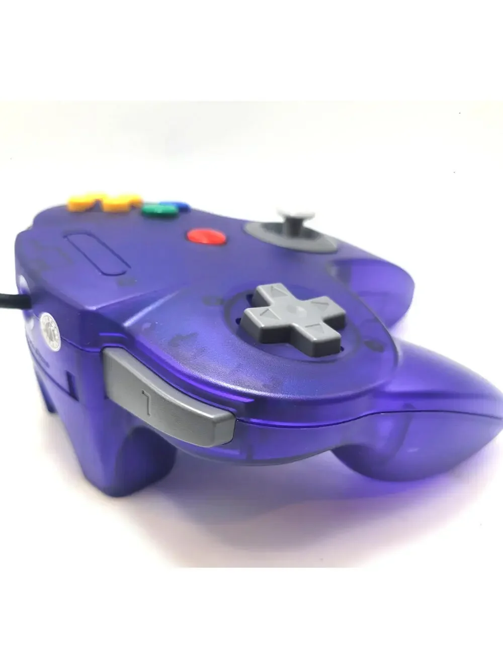 Nintendo 64 Wired Controller for N64 - TeknoGame® - Clear Grape Purple - NEW!